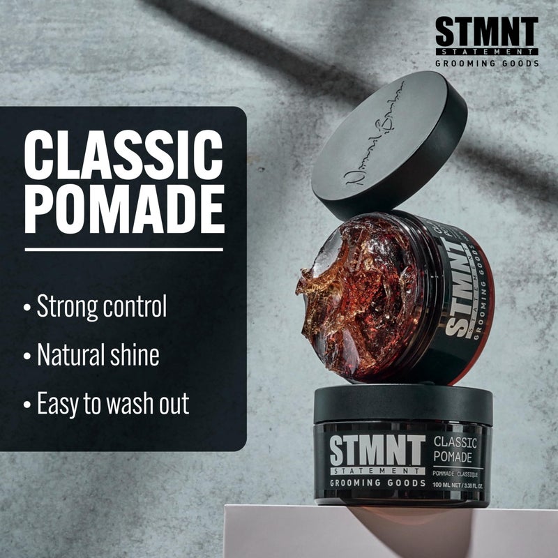 STMNT منتجات العناية STMNT بومادة كلاسيكية، 3.38 أونصة | لمعان طبيعي | تحكم قوي | سهل الغسل - Image 2