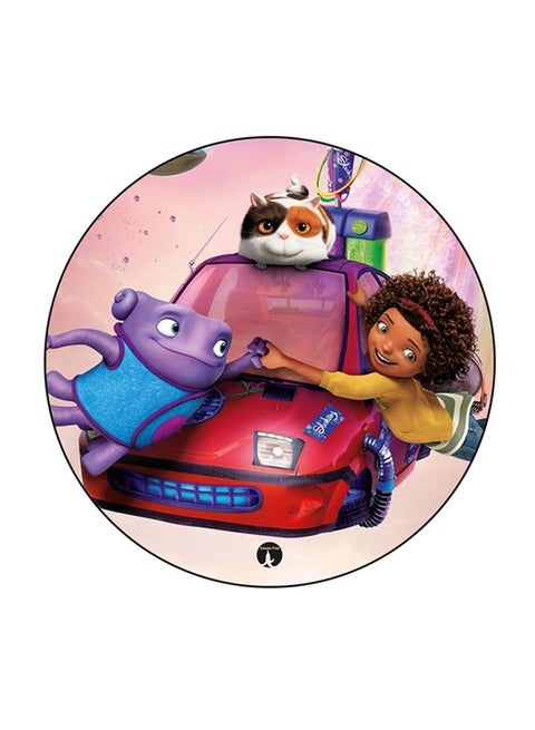 Home Printed Mouse Pad Round  Multicolour