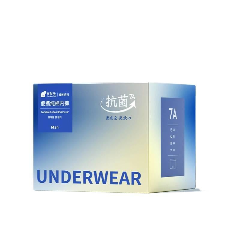 3 Pack Disposable Underwear Men Business Trip Hotel Sterile Travel Cotton Size 3XL for 75kg 85kg for Work and School - Image 1