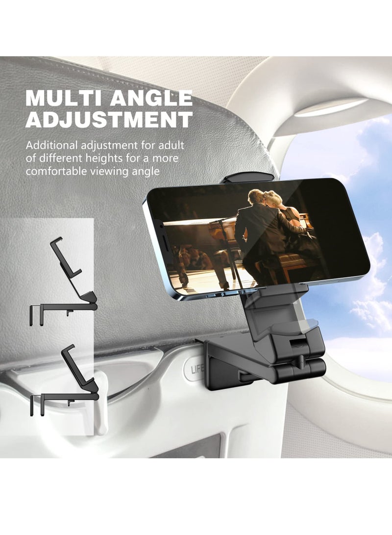 erorex Flight Phone Mount Handsfree Phone Holder for Desk With Multidirectional Dual 360 Degree Rotation Pocket Size Travel Essential Accessory for Flying Us Patented and Protected - Image 2