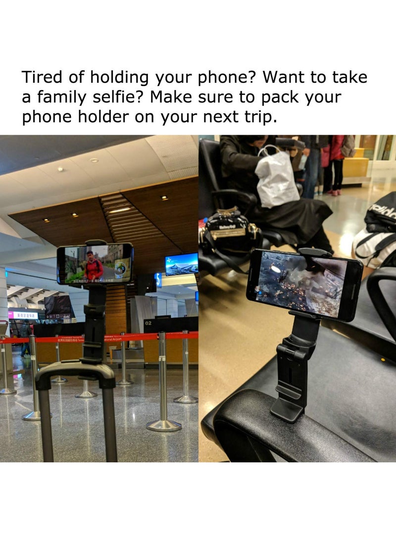 erorex Flight Phone Mount Handsfree Phone Holder for Desk With Multidirectional Dual 360 Degree Rotation Pocket Size Travel Essential Accessory for Flying Us Patented and Protected - Image 4