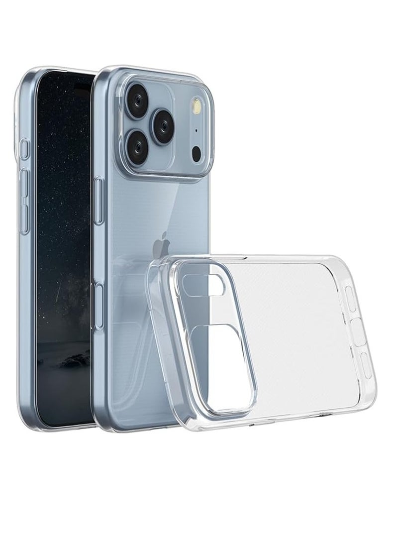 Crystal Clear Case for IP 17 Pro Max(2025), [Anti-Yellowing] Hard Back Slim Shockproof Bumper Anti-Scratch, Suitable for Wireless Charging - Image 1