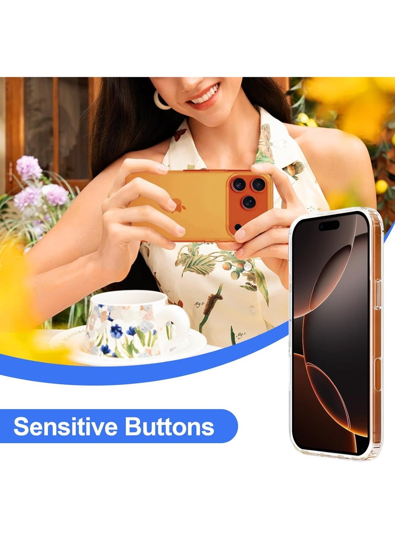 Crystal Clear Case for IP 17 Pro Max(2025), [Anti-Yellowing] Hard Back Slim Shockproof Bumper Anti-Scratch, Suitable for Wireless Charging - Image 3
