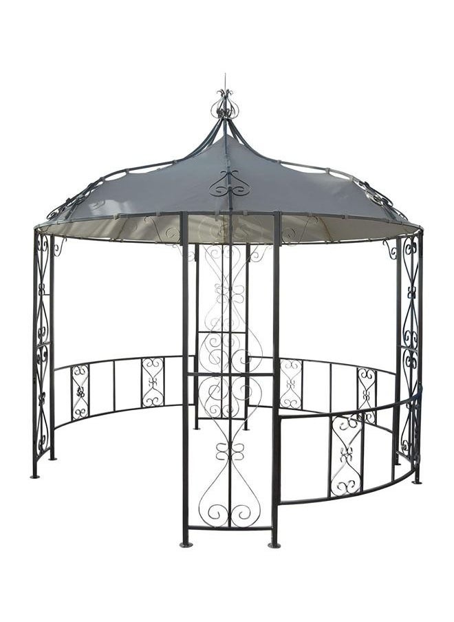 YULAN Yulan Outdoor Gazebo, Garden Gazebo, Folding Gazebo, Barbecue Gazebo, Canopy Patio, Gazebo, Pergola, 300 x 290 cm, White Round DU004-0374  - Image 1
