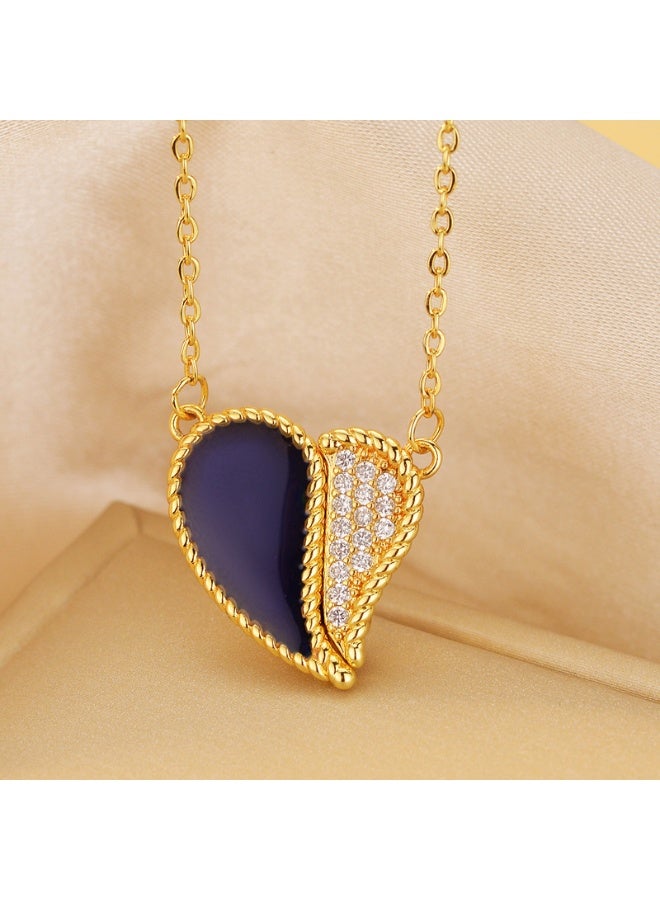 KUYING Fashionable Retro Light Luxury Personalized Necklace 