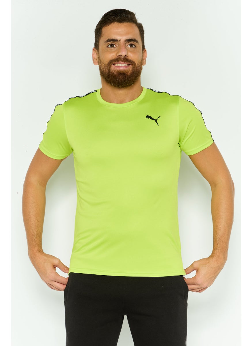 PUMA Men Sportswear Fit Short Sleeve Training T-Shirt, Lime  - Image 1