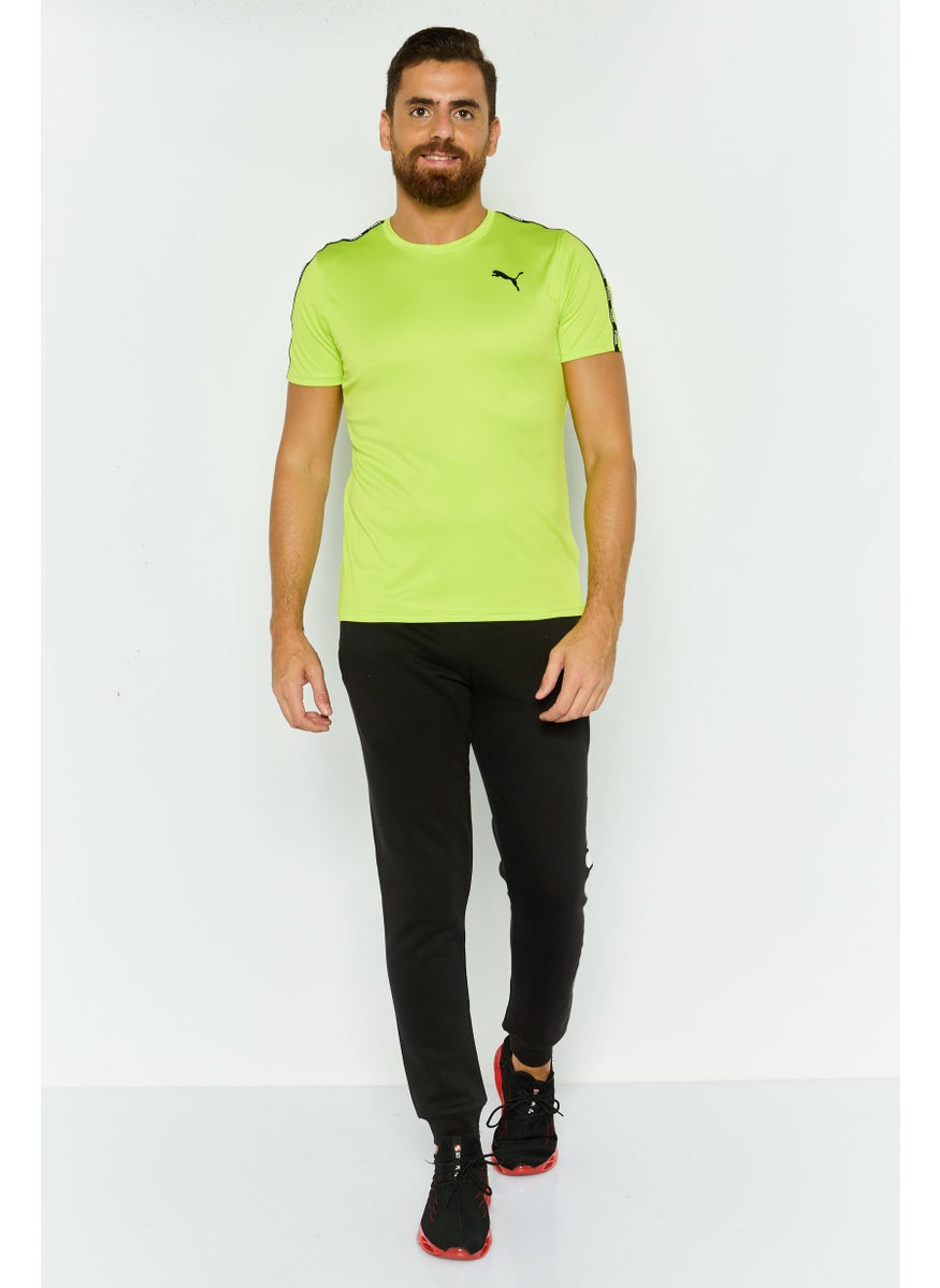 PUMA Men Sportswear Fit Short Sleeve Training T-Shirt, Lime  - Image 3