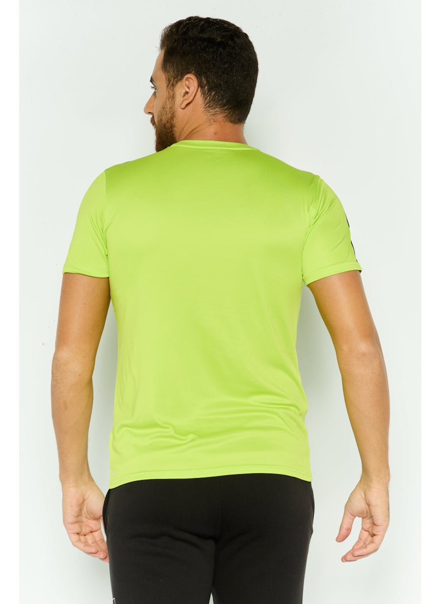 PUMA Men Sportswear Fit Short Sleeve Training T-Shirt, Lime  - Image 2