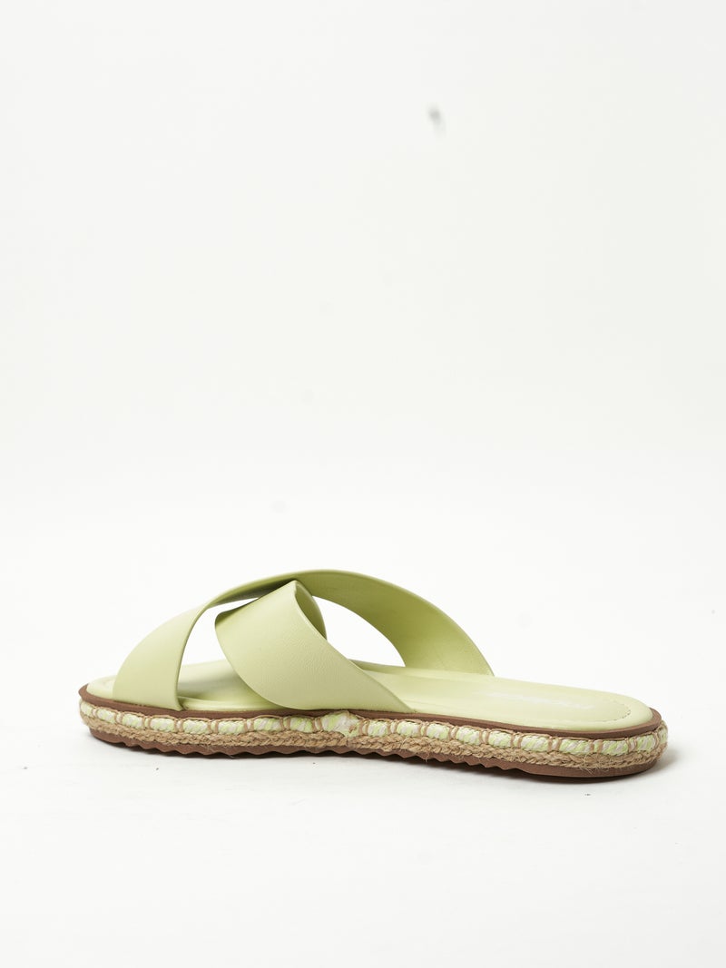 Moleca Ladies Flat Sandals Mint Comfortable, Everyday, Stylish, Flat, Summer, Beach, Casual, Open Toe | Made In Brazil - Image 3