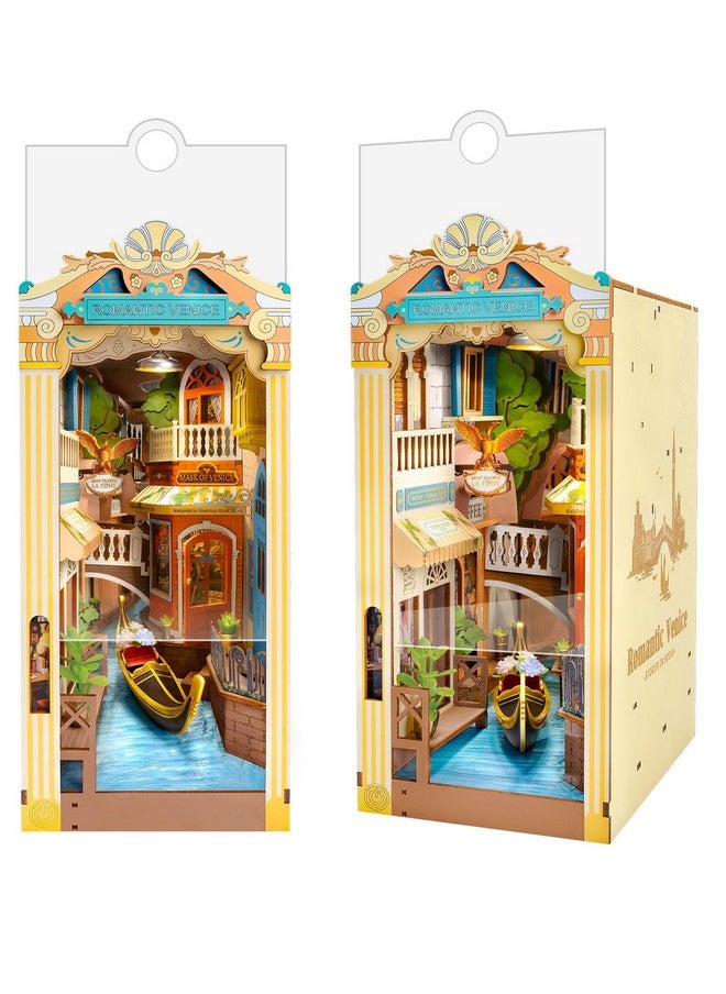 Diy Book Nook Kit For Adults, Miniature Dollhouse Booknook Kit, 3D Wooden Puzzle Creative Decorative Bookends Bookshelf Diorama Insert Crafts Hobbies Gifts (Romantic Venice) - pzsku/ZAC37FC23DFCB9998740AZ/45/_/1732775597/46633f1b-1593-495c-86ea-c5b5e953b772