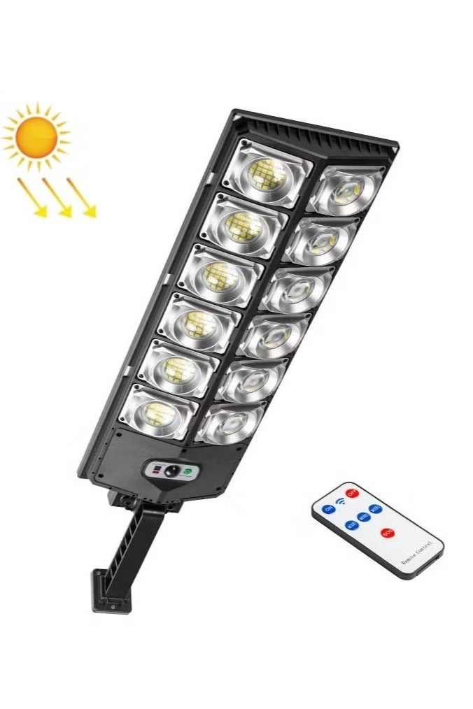 سولار ضوء الشارع بالطاقة الشمسية IP65 من الغسق إلى الفجر في الهواء الطلق مع جهاز تحكم عن بعد مقاوم للماء مثالي لوقوف السيارات وساحة المرآب والحديقة الرائعة - Image 2