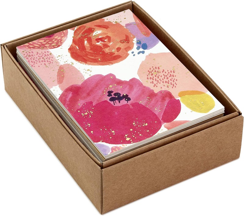 Hallmark Pack of 24 All Occasion Greeting Cards Assortment, Modern Pink and Gold Foil - Image 3