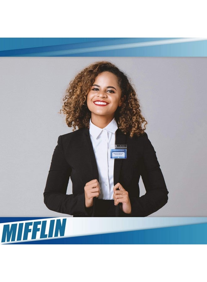 Mifflin-USA Name Tag Magnets (100 Magnets, 1.75 x 0.5 inches), Name Tag Magnet Backs w/ 3 Extra-Strong Neodymium Magnets for ID Badge Holders - Image 4