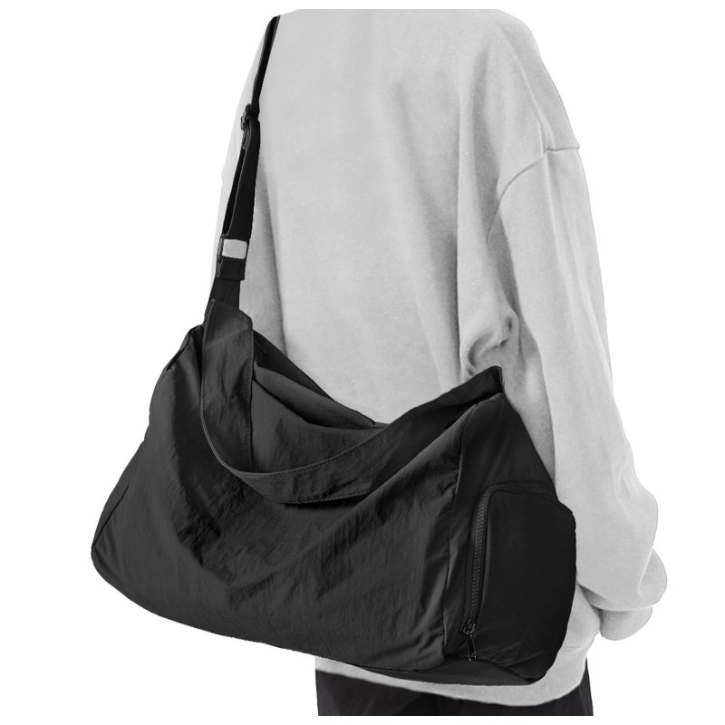wassdins Large Gym Bag with Shoe Compartment Workout Sport Duffle Bag for Women Travel Waterproof Shoulder Overnight Bags Lightweight Carry on Tote Bags for Swim Yoga Dance - Image 2