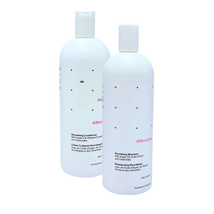 Affirm MoisturRight Nourishing Shampoo & Conditioner Set (32 oz Each) – Sulfate-Free Hydrating Duo for Dry, Damaged & Relaxed Hair – With Argan Oil & Vitamin E - Image 2