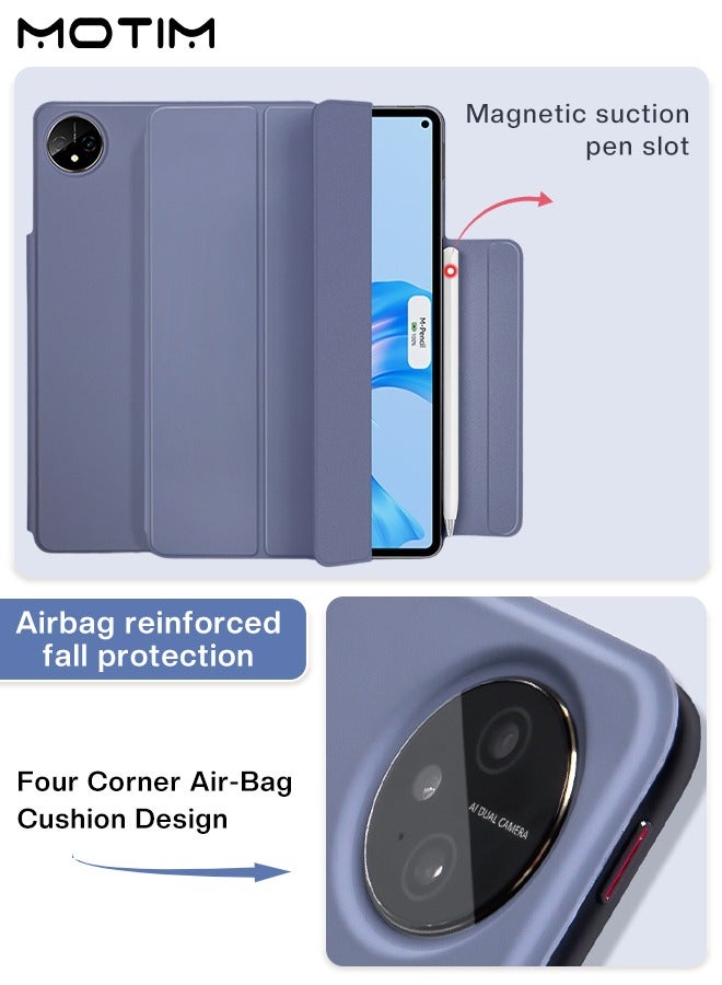 Motim For Huawei Matepad Pro 11 Case Strong Magnetic Attachment Trifold Stand Protective Shockproof Tablet Case Magnetic Holster Case Support M-Pencil Charging Cover with Auto Wake/Sleep - Image 4