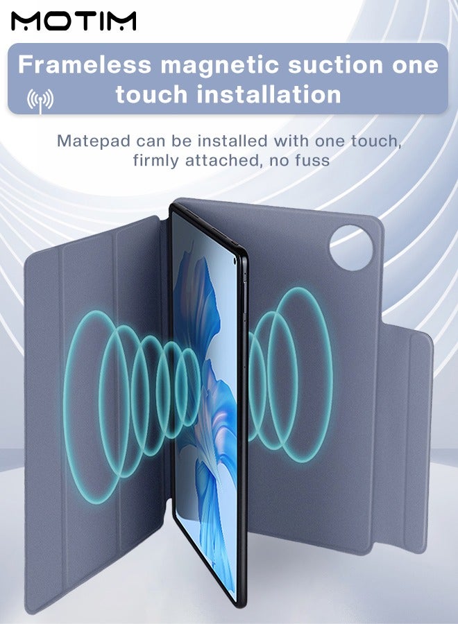 Motim For Huawei Matepad Pro 11 Case Strong Magnetic Attachment Trifold Stand Protective Shockproof Tablet Case Magnetic Holster Case Support M-Pencil Charging Cover with Auto Wake/Sleep - Image 3