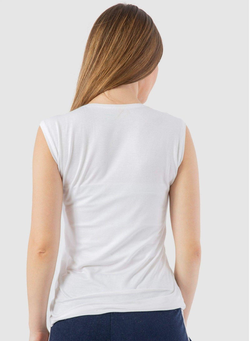 ROYAL  TEX Cotton Sleeveless Crew Neck Body Line Top For Women  - Image 3