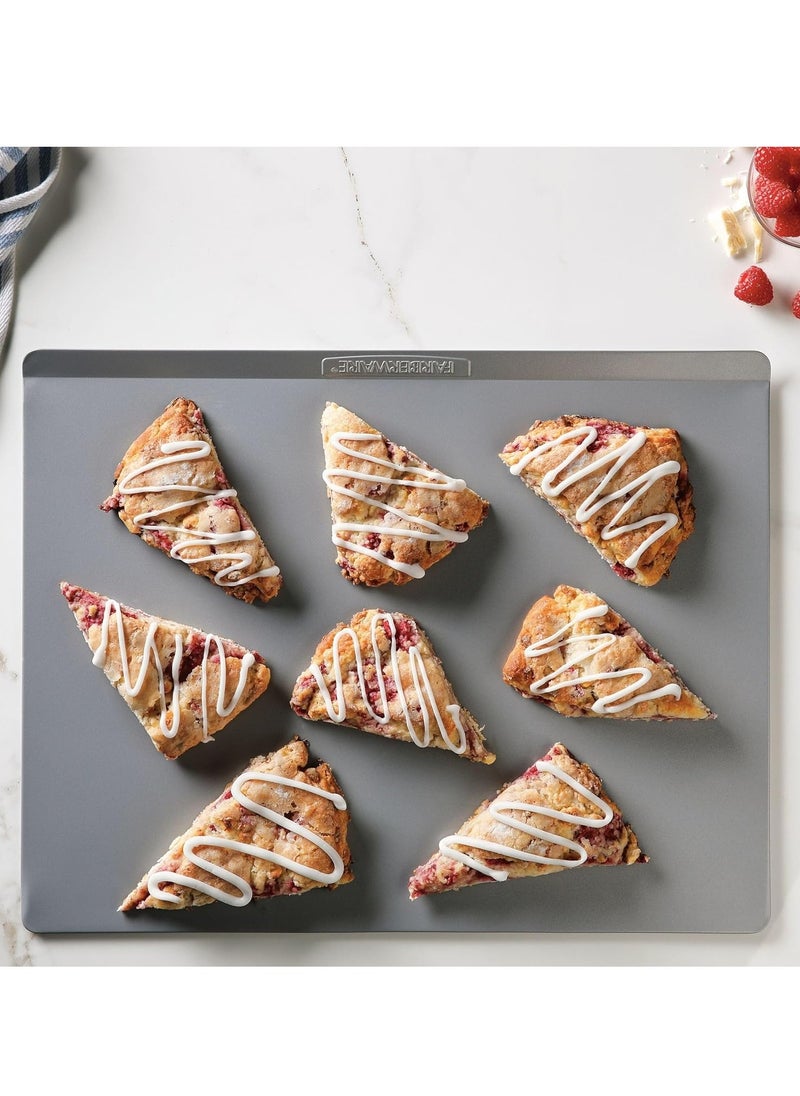 Farberware - Farberware Insulated Bakeware Nonstick Cookie Baking Sheet, 15.5" x 20", Light Gray - Image 1
