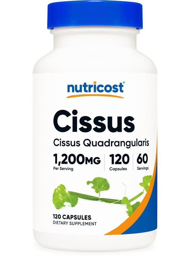 Nutricost Cissus Quadrangularis (1200mg) 120 Capsules - 60 Servings, Gluten Free, Non-GMO, and Vegetarian Friendly - Image 1