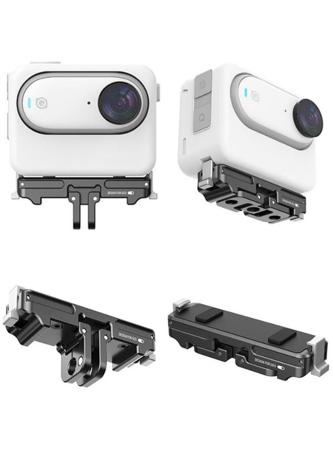 Magnetic Quick Release Mount Fit for Insta360 GO 3, Magnetic Mount Foldable Adapter, Magnetic Accessories Camera Mount, Conversion Adapter Tripod, Anti-Scratch Impact-resistant Easy Installation - Image 1