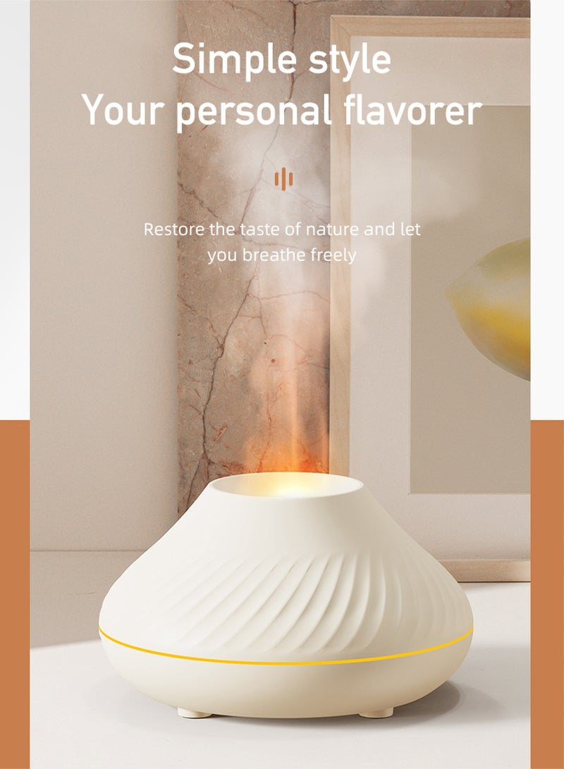 مي فازا لون الزيت العطري الناشر الهواء مرطب 130ml ، 7 لون اللهب لا ضوضاء ، مناسبة للعائلات والمكاتب واليوغا ، التلقائي إيقاف الحماية - Image 3