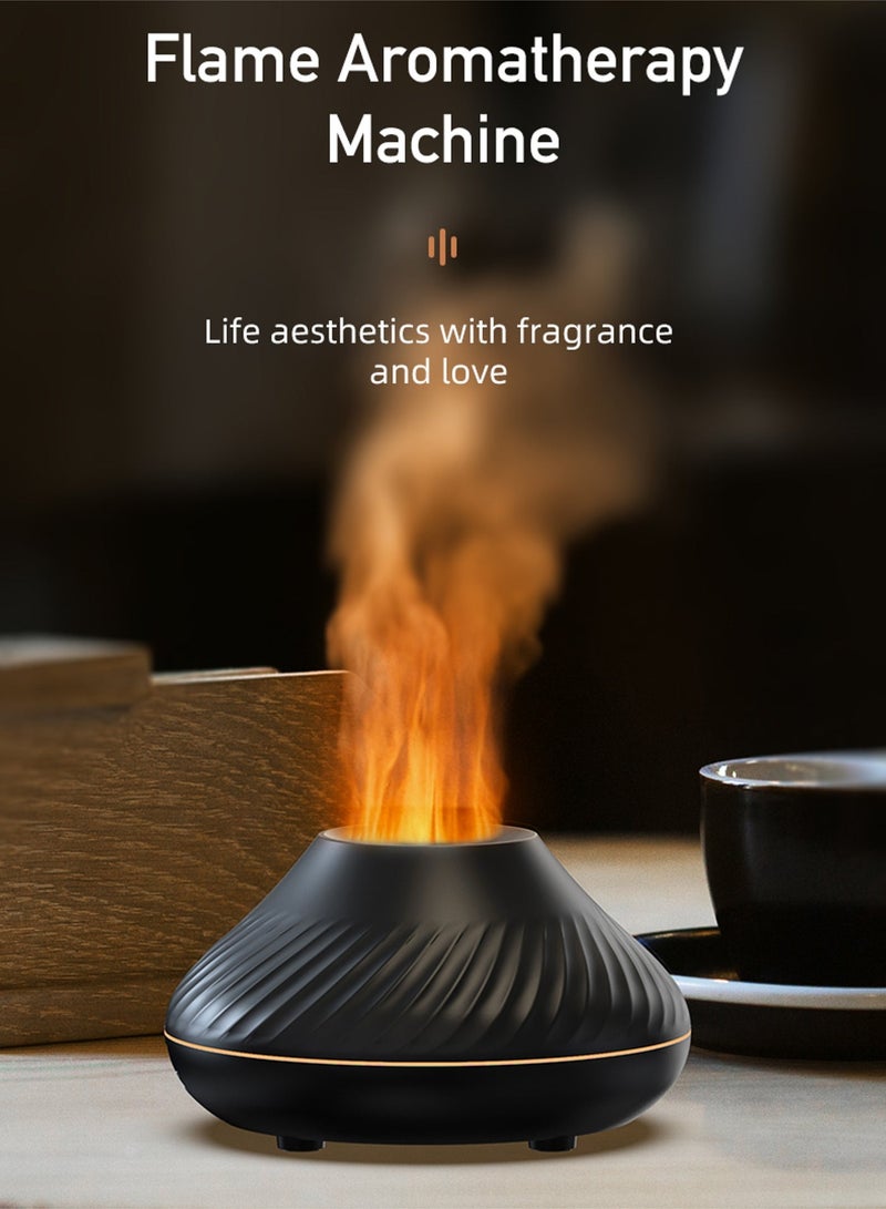 مي فازا لون الزيت العطري الناشر الهواء مرطب 130ml ، 7 لون اللهب لا ضوضاء ، مناسبة للعائلات والمكاتب واليوغا ، التلقائي إيقاف الحماية - Image 2