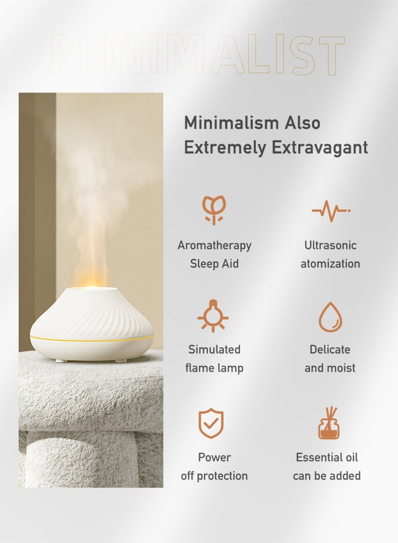 مي فازا لون الزيت العطري الناشر الهواء مرطب 130ml ، 7 لون اللهب لا ضوضاء ، مناسبة للعائلات والمكاتب واليوغا ، التلقائي إيقاف الحماية - Image 4