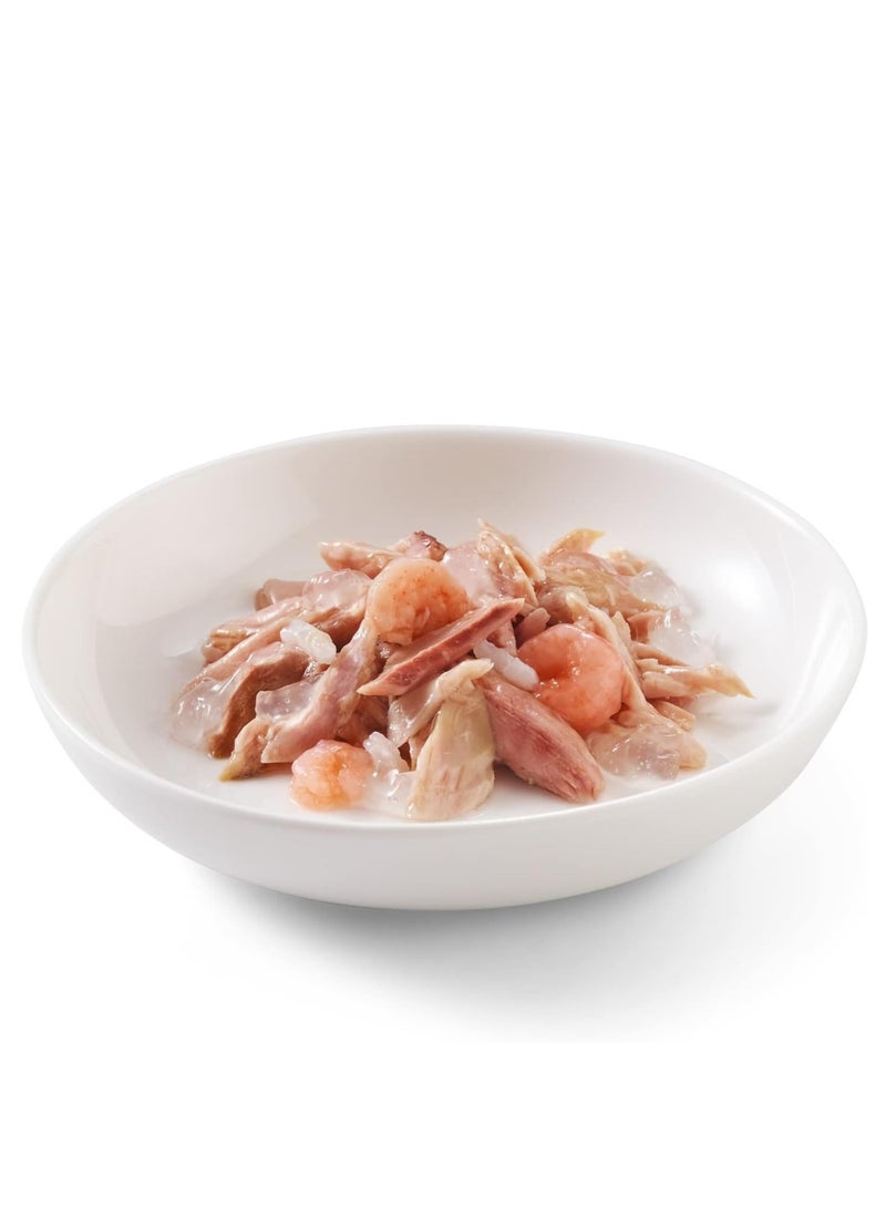 شيسر علبة طعام رطب للقطط - تونة مع جمبري - وزن 300 جرام - Image 3