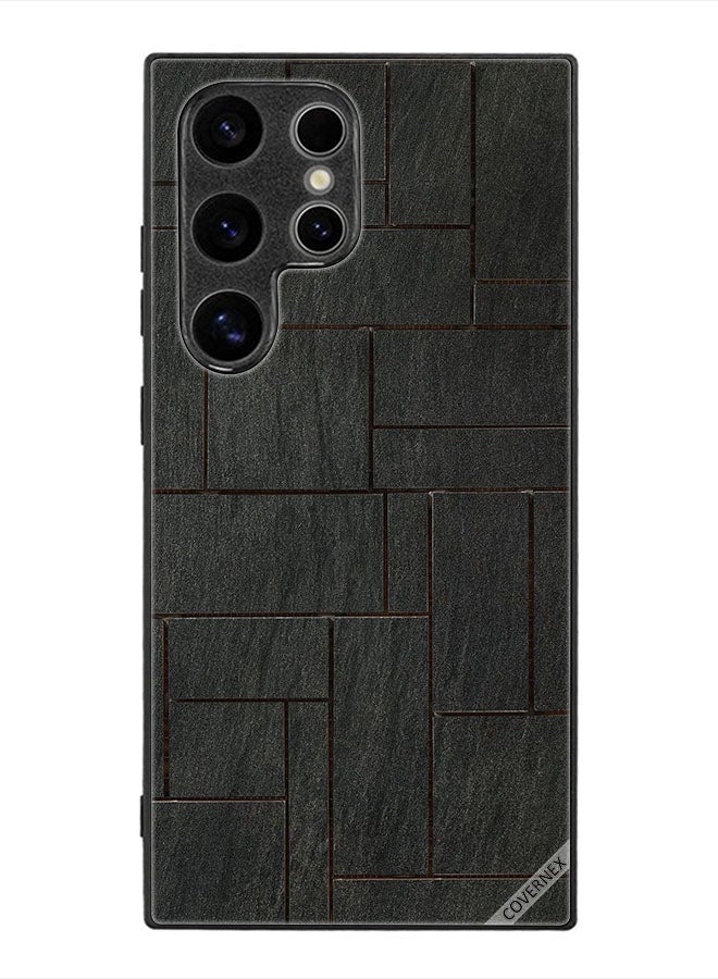 Covernex Protective Case Cover For Samsung Galaxy S24 Ultra Stones Wall Pattern - Image 1