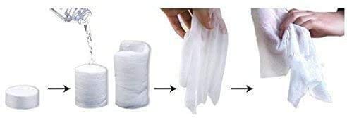 Ai-Fun 100PCS Compressed Magic Towel, Napkin Tissue, Camping Wipes, Coin Tissue, Disposable Just add Water - Image 3