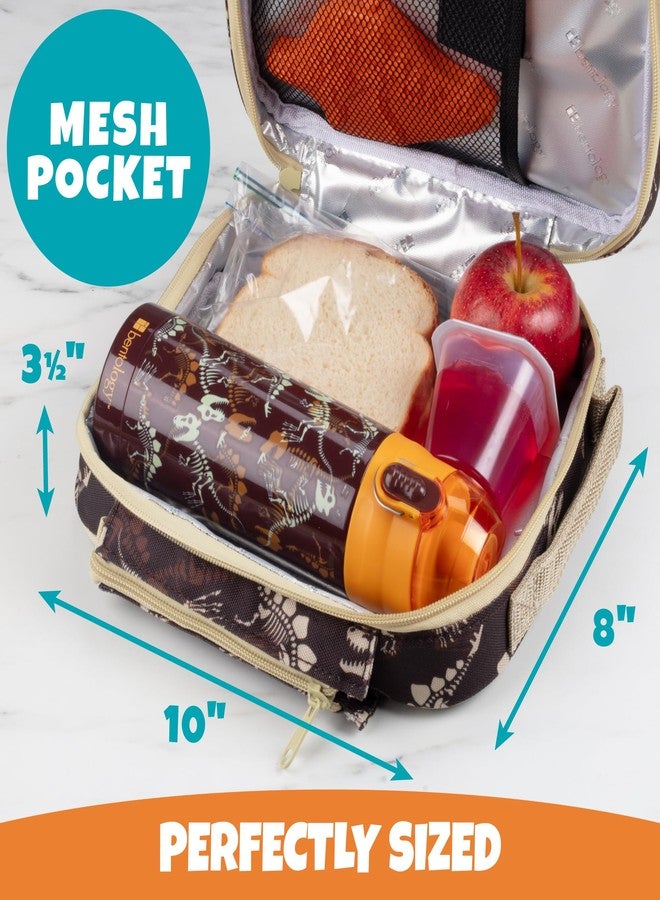 Bentology Insulated Lunchbox Kit w Reusable Stainless Steel Water Bottle & Freezer Hard Ice Pack- Kids Mini Cooler Thermal Tote, Easy to Clean Water-Resistant Bag- Back to School Work Picnic Essential - Image 5