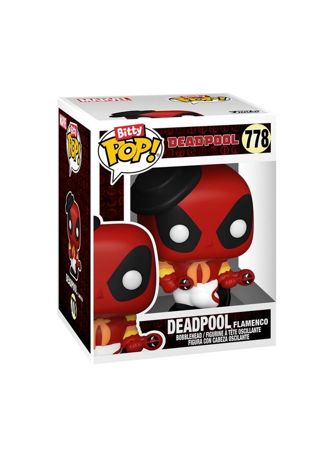 Funko Funko Bitty POP! Deadpool - Bathtime, 4-Pack and A Surprise Mystery Mini Figure - 0.9 Inch (2.2 Cm) Collectable - Stackable Display Shelf Included - Gift Idea - Party Bags Stocking - Cake Topper  - Image 4