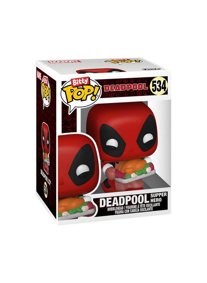 Funko Funko Bitty POP! Deadpool - Bathtime, 4-Pack and A Surprise Mystery Mini Figure - 0.9 Inch (2.2 Cm) Collectable - Stackable Display Shelf Included - Gift Idea - Party Bags Stocking - Cake Topper  - Image 5