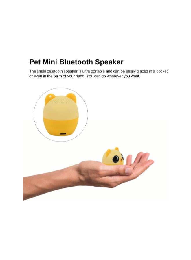 Cute Animals Wireless Speakers, Pet Mini Speaker Compact Ultra Portable Powerful 3W Audio Driver Gift with Selfie Function for Kids(Little Bear) - Image 2