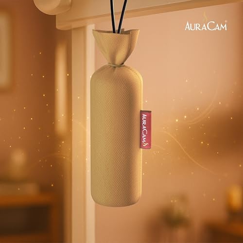AuraCam Gold Standard Camphor Pod Cone Sandalwood- Set of 6 - Pod Air freshener For Room, Car, Bathroom, Office & Toilet | Long-Lasting Cone for Home - Image 3