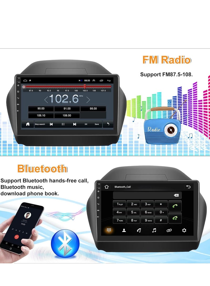 Android Car Stereo for Hyundai Tucson IX35 2009 To 2015 2GB RAM 32GB ROM Mirror-Link Wi-Fi BT, Radio GPS Navigation, 10 Inch Support Apple Carplay, IPS Touch Screen with Backup Camera Included - Image 5