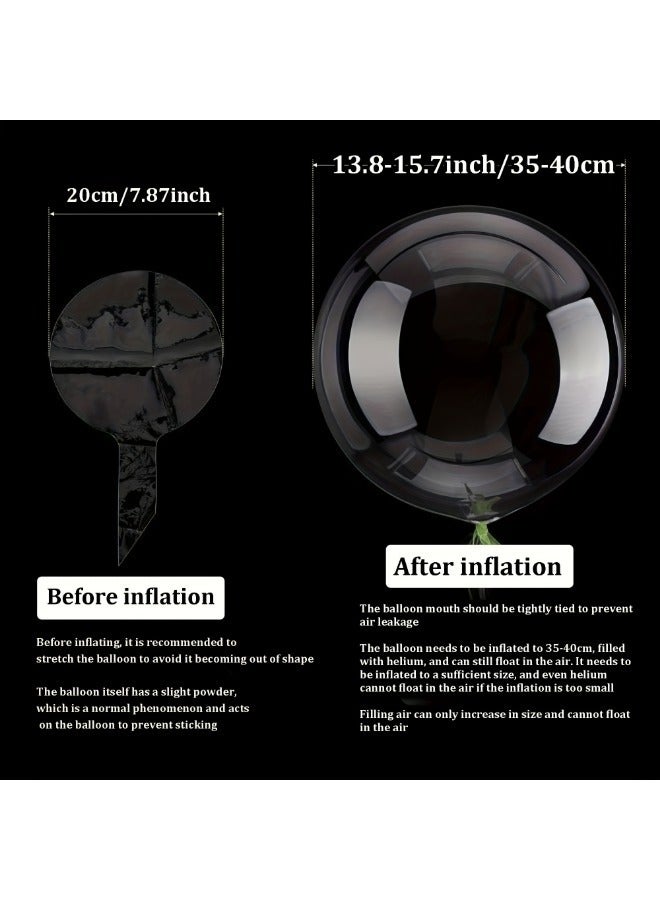 1 piece LED light string glowing transparent bubble ball, suitable for birthday, wedding anniversary, Valentine's Day, glowing party decoration, cool white（No gas, no batteries included） - Image 2