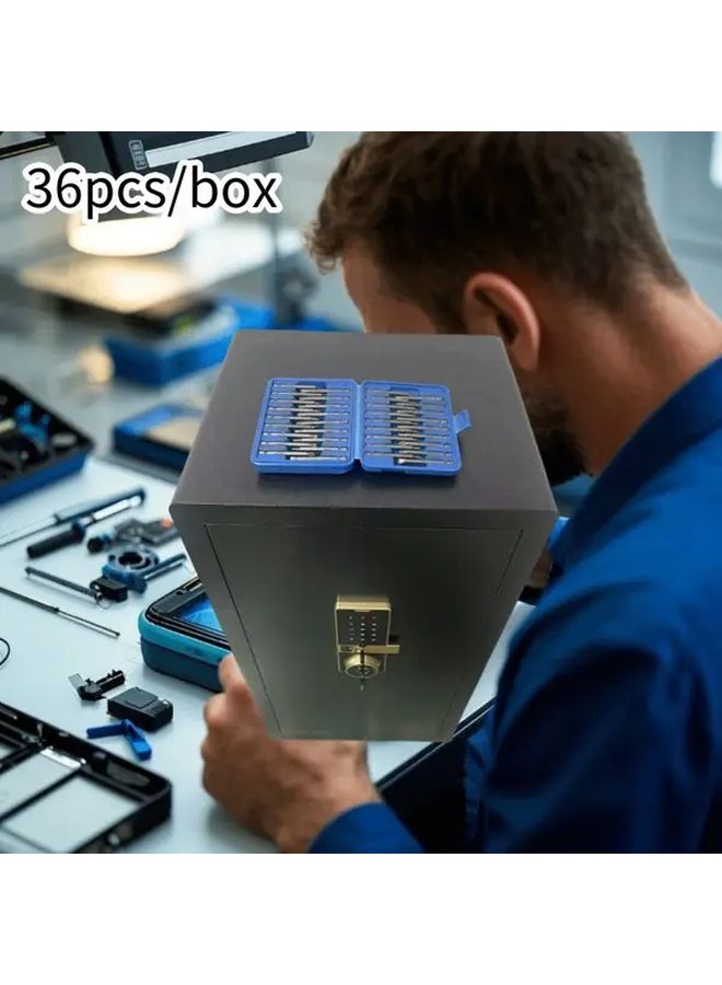 36 قطعة مجموعة رؤوس ممتدة لإصلاح الهاتف المحمول، طقم صيانة مغناطيسي متين من الفولاذ - Image 1