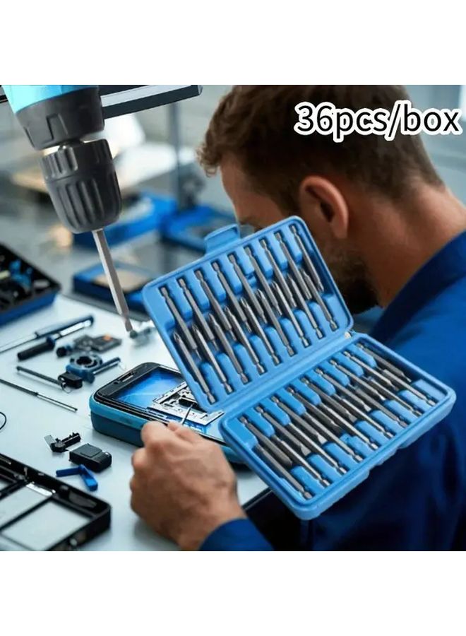 36 قطعة مجموعة رؤوس ممتدة لإصلاح الهاتف المحمول، طقم صيانة مغناطيسي متين من الفولاذ - Image 3