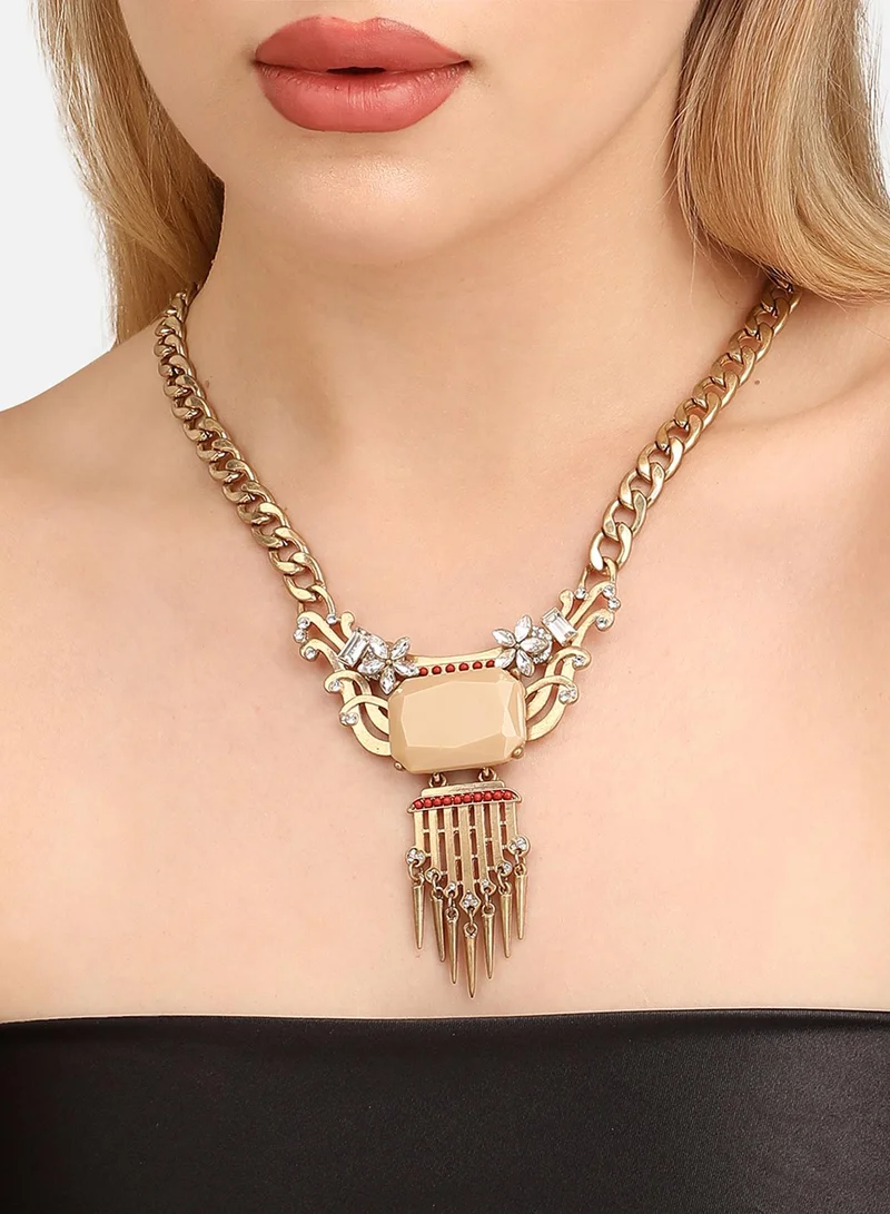 سوهي قلادة مصممة بأحجار متعددة الألوان