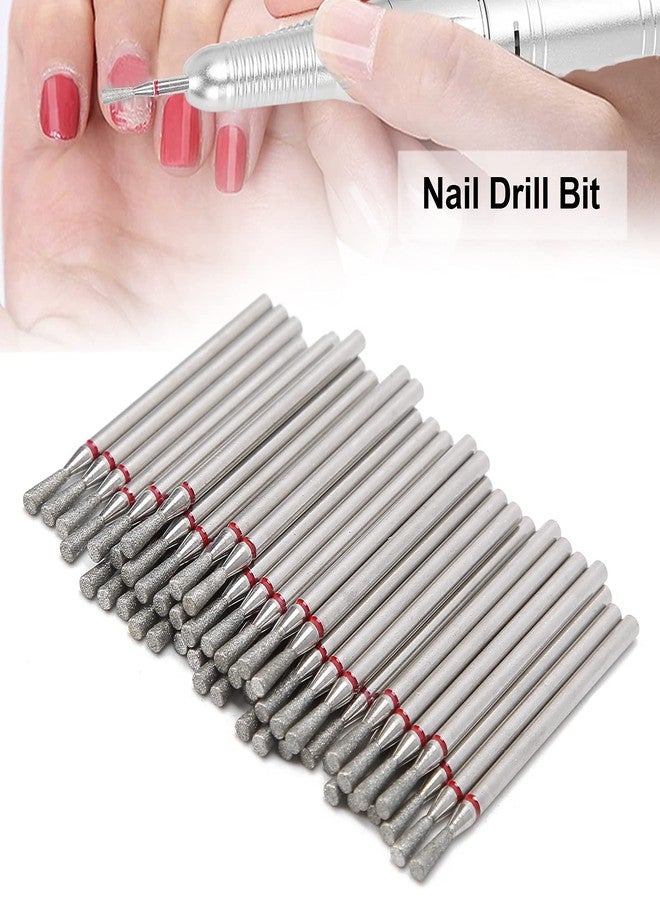HURRISE Practical Nail Drill Bits, 50Pcs Nail Polishing Grind Head Replacement Accessory Manicure Tool For Acrylic Gel Nails Cuticle Clean Pedicure (F2-2.35mm) - Image 2