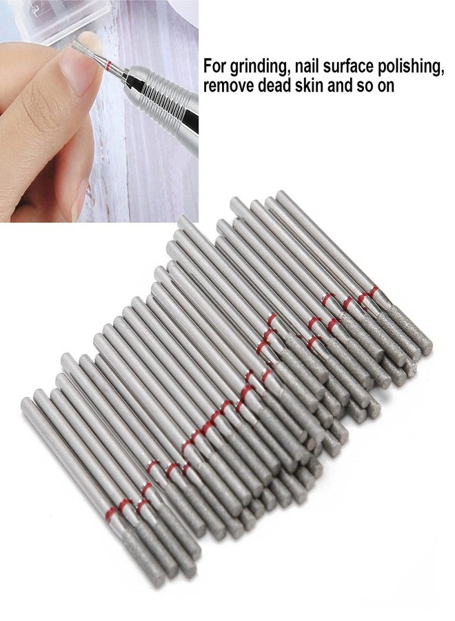HURRISE Practical Nail Drill Bits, 50Pcs Nail Polishing Grind Head Replacement Accessory Manicure Tool For Acrylic Gel Nails Cuticle Clean Pedicure (F2-2.35mm) - Image 4