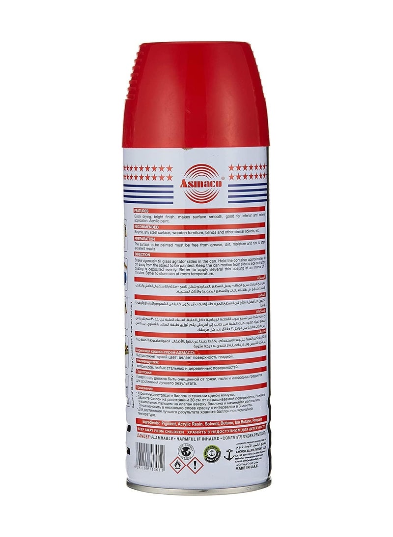 Asmaco Spray Paint Red 400ml - Image 2