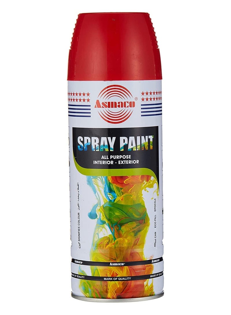 Asmaco Spray Paint Red 400ml - Image 1
