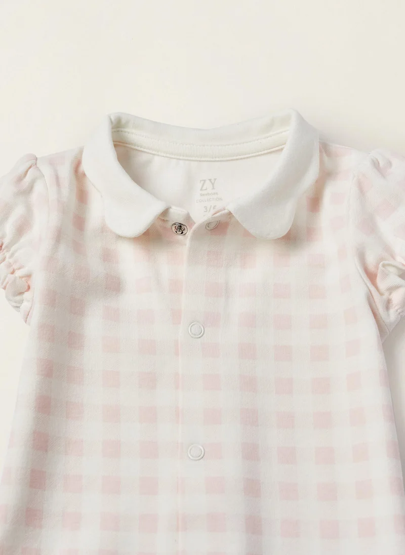 زيبي Zippy Plaid Jumpsuit for Newborns