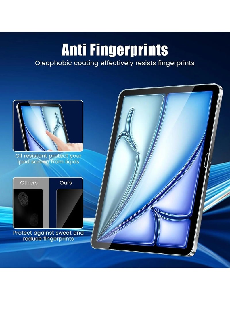 DUSALA Screen Protector Compatible with Ipad Air 13-Inch 2024 (M2) A2898 A2903 A2904,9H Hardness Tempered Glass Film, Ultra Resistant Anti-Fingerprints HD-Clear Tablet Film for Ipad Air 2024 - Image 5