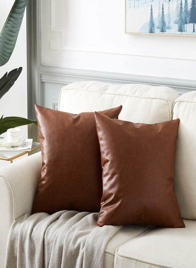 Auto Oprema (Award Winner at INDIA'S Rising Star 2024 Universal Design for All Cars Pillow Cushion Neck Rest, Set of 4 (Brown Leather Fabric) - Image 4