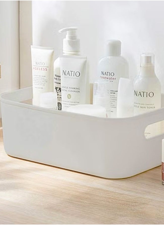 Haidue - Plastic Storage Bins Multiuse Desk Cabinet Organizer with Built in Handle  Available in Set of 10 - Image 1