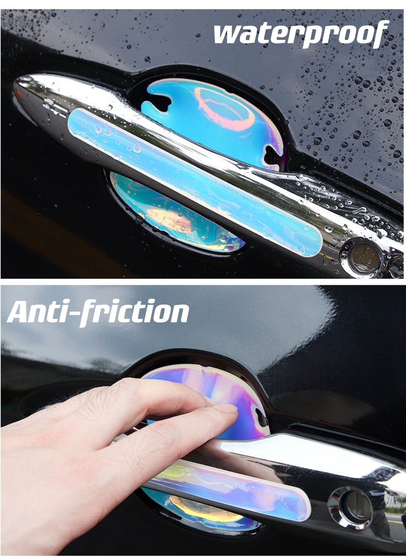 8PCS Car Door Handle Protector, Auto Door Bowl Anti-Scratches Silicone Guards, Car Bumper Rearview Mirrors Anti-Collision Strips for Cars Trucks SUVs - Image 2
